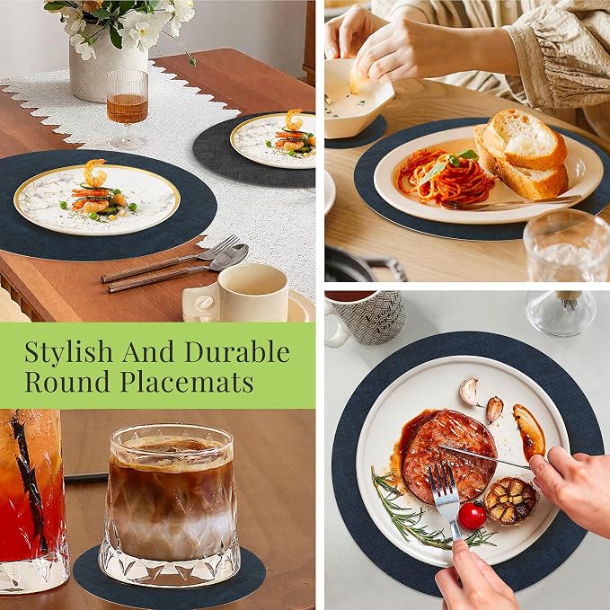 Fyvva Placemats Set of 4, Stain & Scratch Resistant, - Image 7