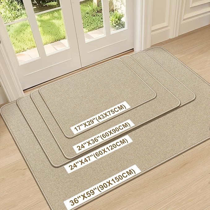 Ultra Thin Door Mat Indoor Entrance 17"x29", Low-Profile Indoor Door Mat - Image 6