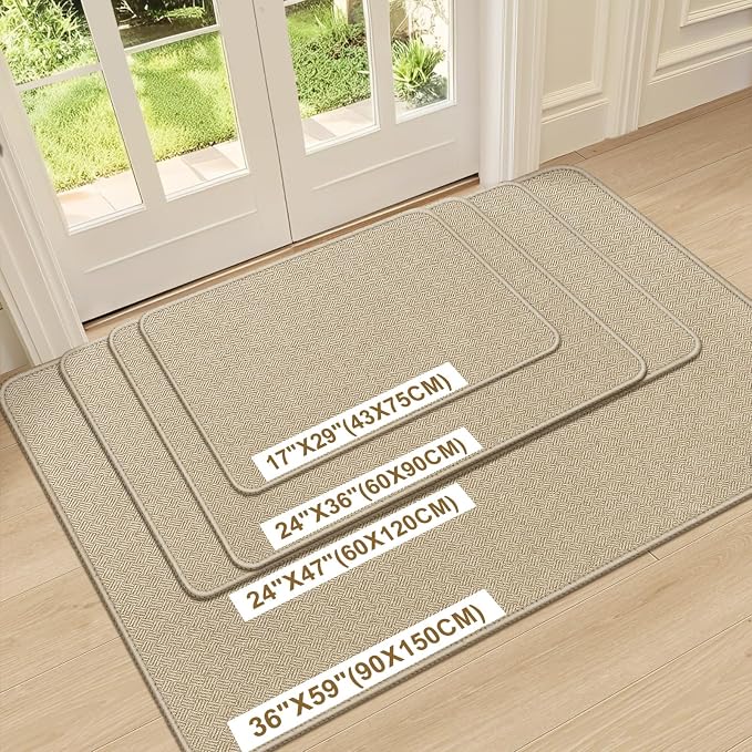 Ultra Thin Door Mat Indoor Entrance 24"x36", Low-Profile Indoor Door Mat - Image 6