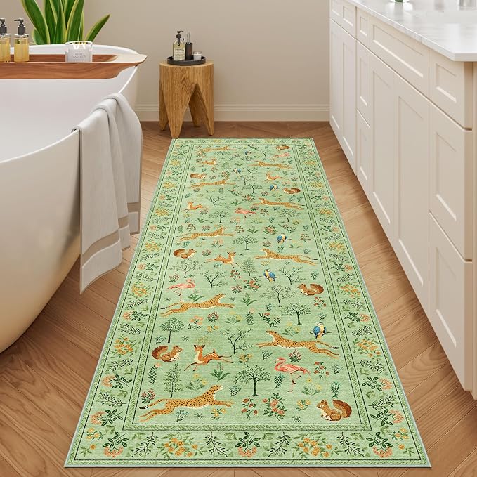 DUKINO 2x10 Rug for Hallway, Washable Kitchen Runner Rug - Image 8