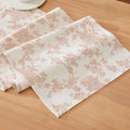 French Pastoral Farmhouse Table Runners, 13x72 Inch Taupe | 100% Organic Cotton by Unknown