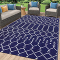 Smiry Outdoor Rug 5x8 ft, Waterproof Reversible Plastic Straw Rugs, Boho by Smiry