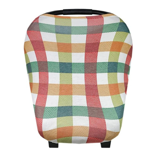 Copper Pearl Multi-Use Cover: Car Seat Covers, Nursing Cover, and Stroller Cover for Sun - Stretchy Fabric, All-Season Use, Stylish Designs, Easy Access for Moms - Nicholas