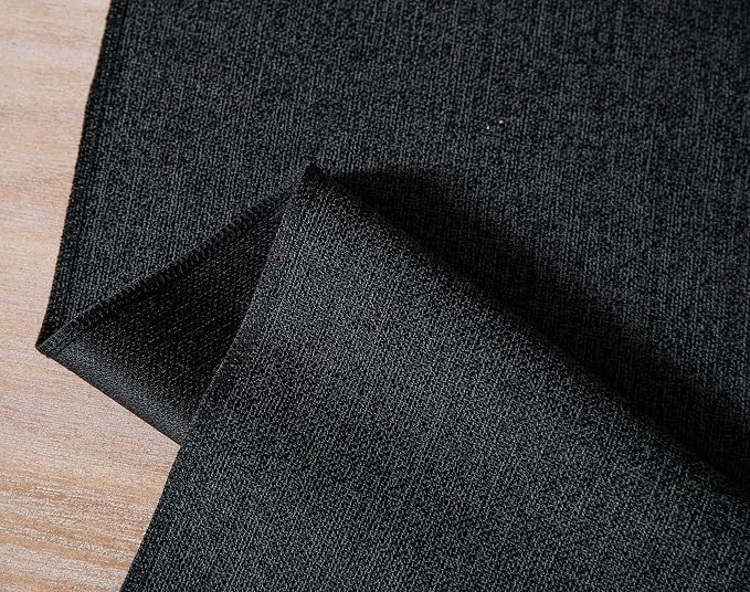 Black Table Runners 60 Inches Long, Burlap Linen Style Rustic Farmhouse Table - Image 7