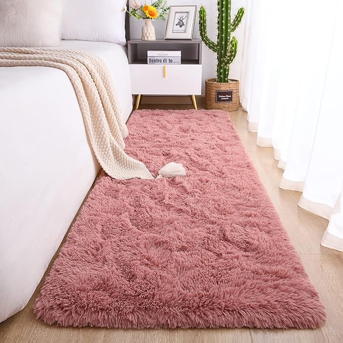Chicrug Soft Runner Rug for Bedroom Living Room Plush Fluffy Rug 2x6 Feet by ChicrugHomeDecor