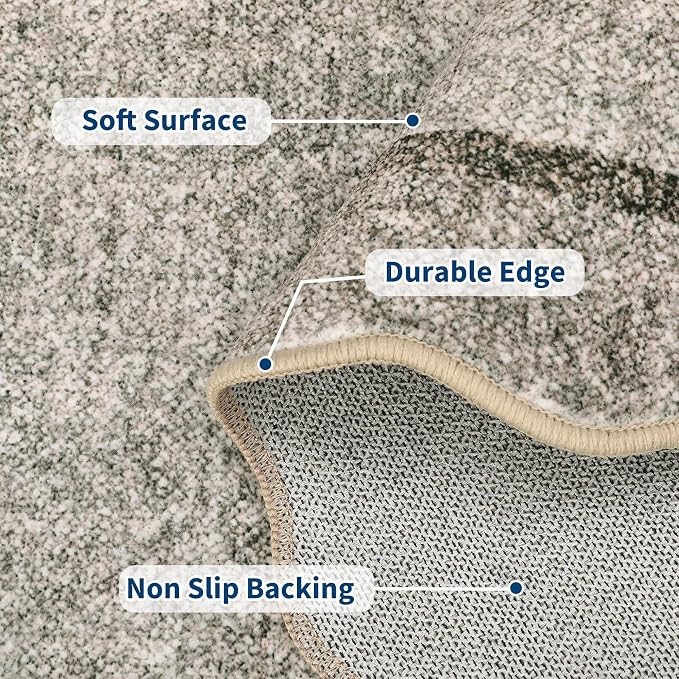 GarveeHome Scalloped Washable Rug 8x10 Rugs - Image 4