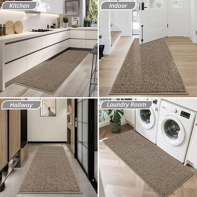 BEQHAUSE Dirt Trapper Door Mat 32" x 72", Non-Slip Washable Doormats Entrance - Image 8