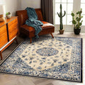 CHAMPLANT Washable Area Rug 4'x6' Traditional Floor Cover Foldable Thin Rugs by CHAMPLANT