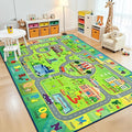 Chicrug 5x7 Car Road Area Rug for Kids Playroom Bedroom, Non Slip Low Pile by ChicrugHomeDecor