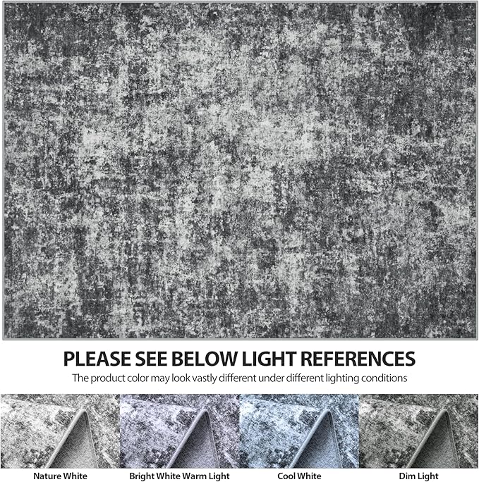 8x10 Area Rugs for Living Room Rug Washable: Abstract Large Rug for Dining Room - Image 6
