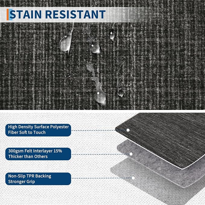 GarveeHome Modern Bordered 9x12 Area Rugs - Image 7