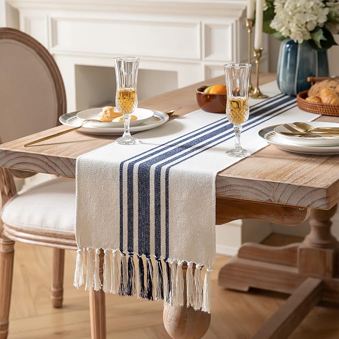 Boho Table Runner for Modern Farmhouse Decor, Dining Table décor 13 x 90 Inch - Image 3