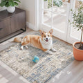 3x3 Square Entryway Rug Washable – Non-Slip Small Area Rug by ZHXXUJ