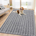 Smiry Dog Door Mat for Muddy Paws 71x46, Absorbent Dirt Trapper, Non-Slip by Smiry