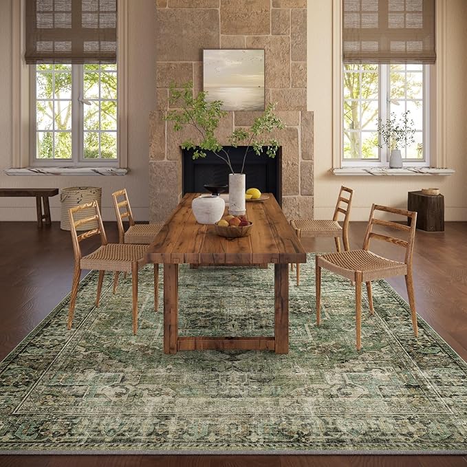 palohom 10x12 Area Rug Washable Rugs: Large Living Room Rug Stain Resistant Non - Image 5
