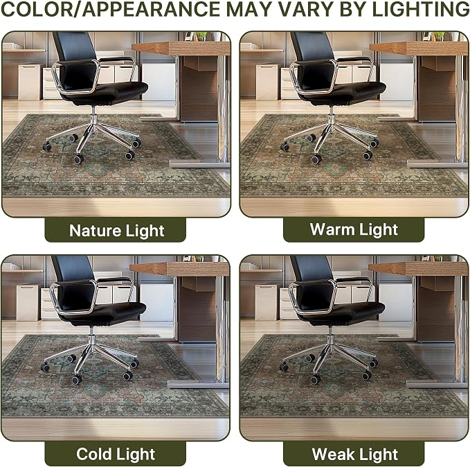 36"x60" Office Chair Mat for Hardwood Tile Floor, Under Desk Carpet Protector - Image 6