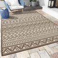 Outdoor Rug Carpet 9x12 ft, Flatweave Textured Outdoor Patio Rug Non Slip by MontVoo