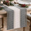 Artoid Mode Grey Farmhouse Woven Table Runner 12x108 Inch | Seasonal Holiday by ArtoidMode