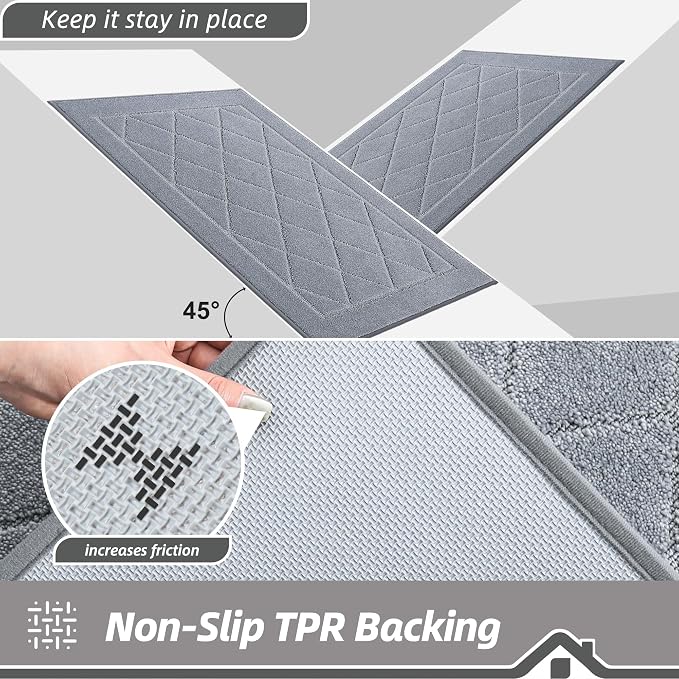 BEQHAUSE Dirt Trapper Door Mat 32" x 48", Doormat Non-Slip Entryway Rugs - Image 5