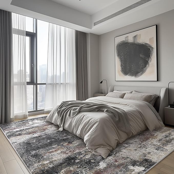BEIMO Area Rugs 8x10 for Living Room Bedroom, Modern Abstract Machine Washable - Image 5