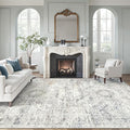 Soalmost 9x12 Area Rugs for Living Room, Non Slip Machine Washable Vintage Rugs by Soalmost