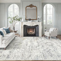 Soalmost Area Rug 10x12 Vintage Washable Living Room Large Carpet Non Slip by Soalmost