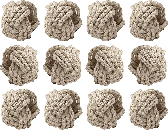 ALPHA Living HOME Napkin Rings Set of 12 by ALPHALivingHOME