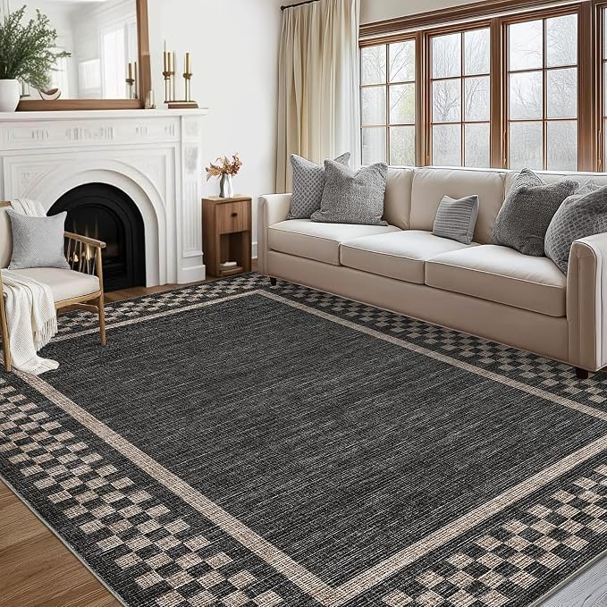 GarveeHome Washable Area Rugs 8x10 Non Slip Soft Large Living Room Rug Modern - Image 8