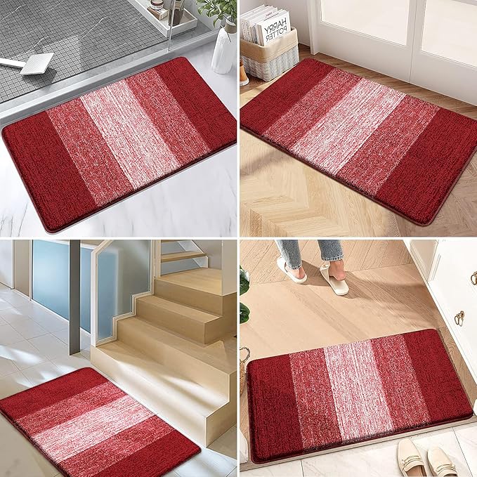 Kitinjoy Indoor Outdoor Door Mat, 44x32 Non-Slip Absorbent Dirt Trapper - Image 6
