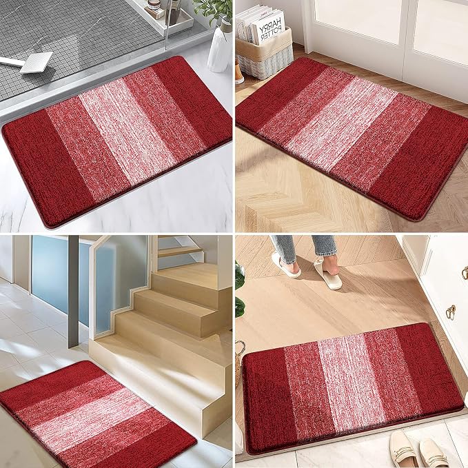 Kitinjoy Indoor Outdoor Door Mat, 44x24 Non-Slip Absorbent Dirt Trapper - Image 6