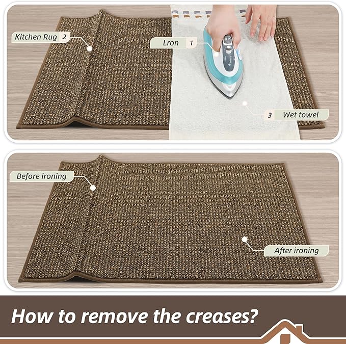 BEQHAUSE Kitchen Rugs 32"x48", Non-Slip Kitchen Mats - Image 9