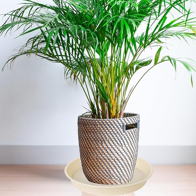 6 Pack of 12 inch Plant Saucer, Heavy Duty Plastic Plant Saucer 12" Round - Image 3