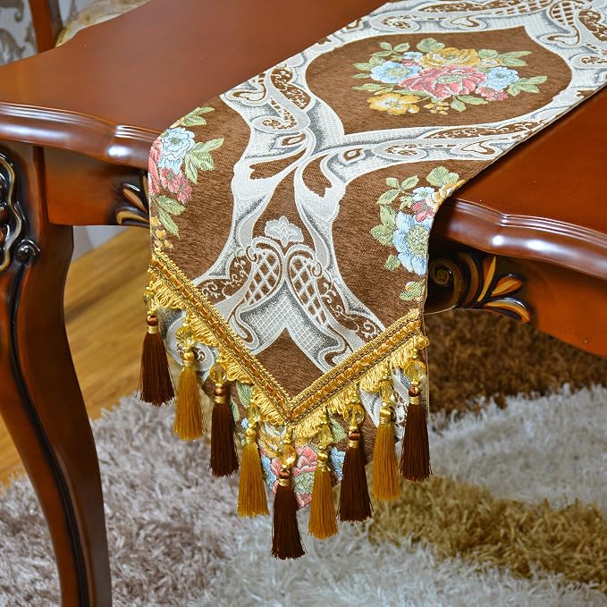 Extra Luxury Velvet Coffee Table Runner 72 Inches Long - Image 5