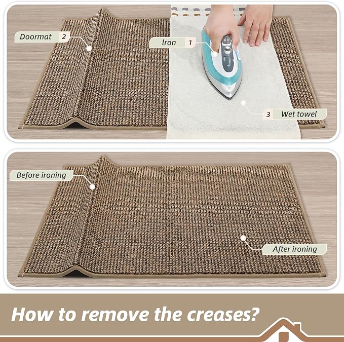 BEQHAUSE Dirt Trapper Door Mat 32" x 48", Non-Slip Washable Doormats Entrance - Image 9