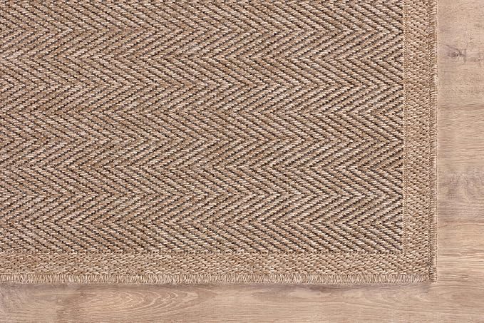 CAMILSON Easy Jute Rug 6x9, Indoor Outdoor Natural Color Fiber Area Rugs - Image 5