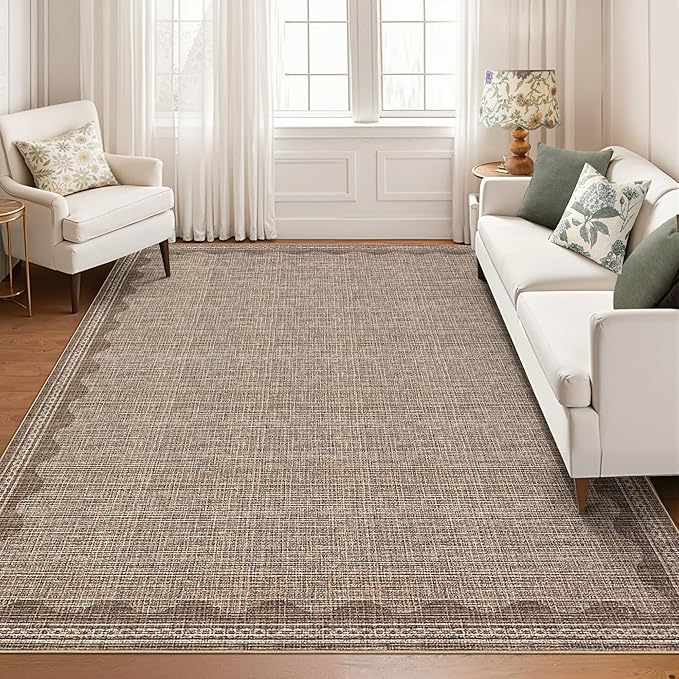 GarveeHome Scalloped Washable Rugs 9x12 Rug by GarveeHome