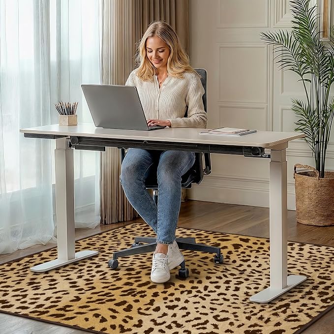 36"x60" Office Chair Mat for Hardwood Tile Floor, Under Desk Carpet Protector - Image 2