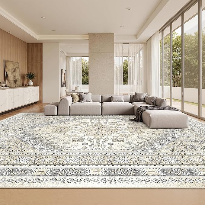 zesthome 12x15 Area Rugs, Large Washable Rug, Ultra-Thin Stain Resistant Rugs - Image 4