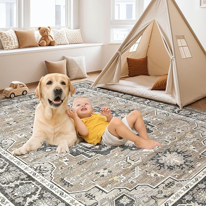 Vintage Living Room Area Rug 10x12 - Image 4