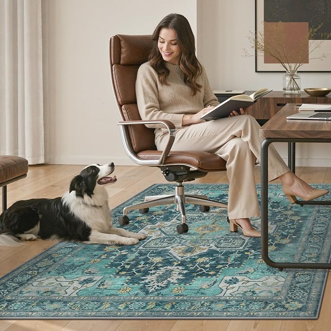 36"x60" Office Chair Mat for Hardwood Tile Floor, Under Desk Carpet Protector - Image 7