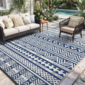MontVoo Outdoor Rug Carpet Waterproof 6x9 Outdoor Patio Rug Mat Reverisble by MontVoo