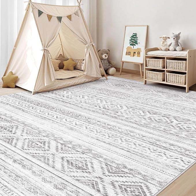 cotiled 9x12 Area Rugs Living Room Rug: Washable Boho Rugs - Image 6