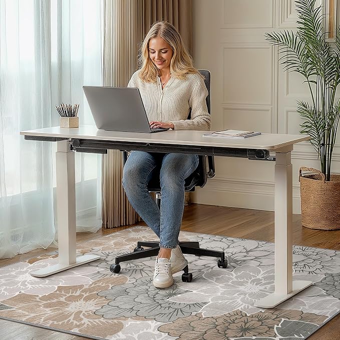 36"x48" Office Chair Mat for Hardwood Tile Floor, Under Desk Carpet Protector - Image 2