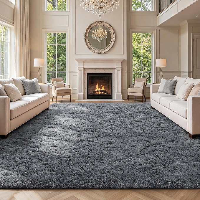 Shag Area Rugs for Bedroom Living Room, 5X8 Ultra Soft Fluffy Area Rugs for Dorm - Image 7