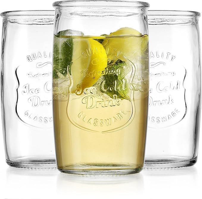 Glaver's Set of 8 Highball Glass Cups 20 OZ Stemless Tall Drinking Glasses - Image 7