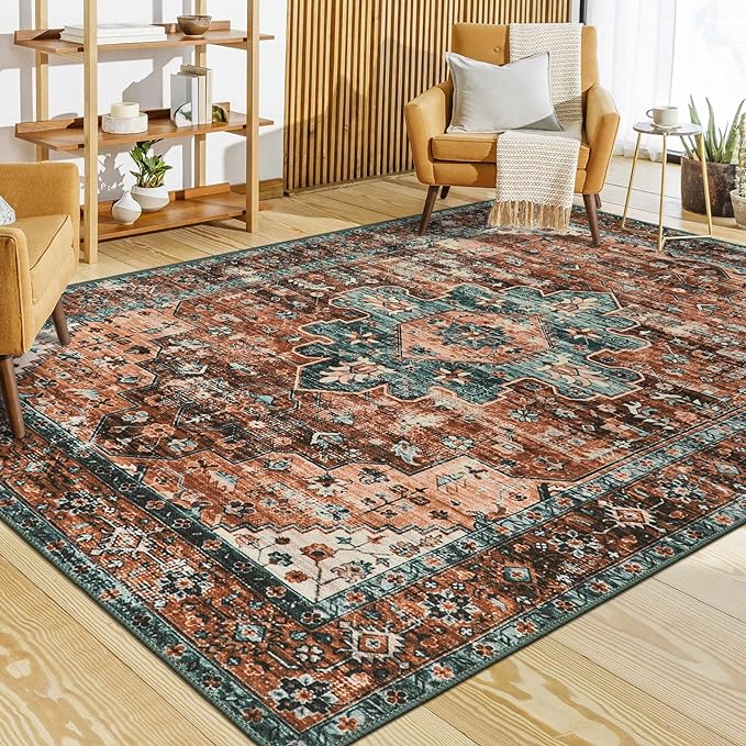 Moynesa Ultra-Thin Vintage Area Rug by Moynesa