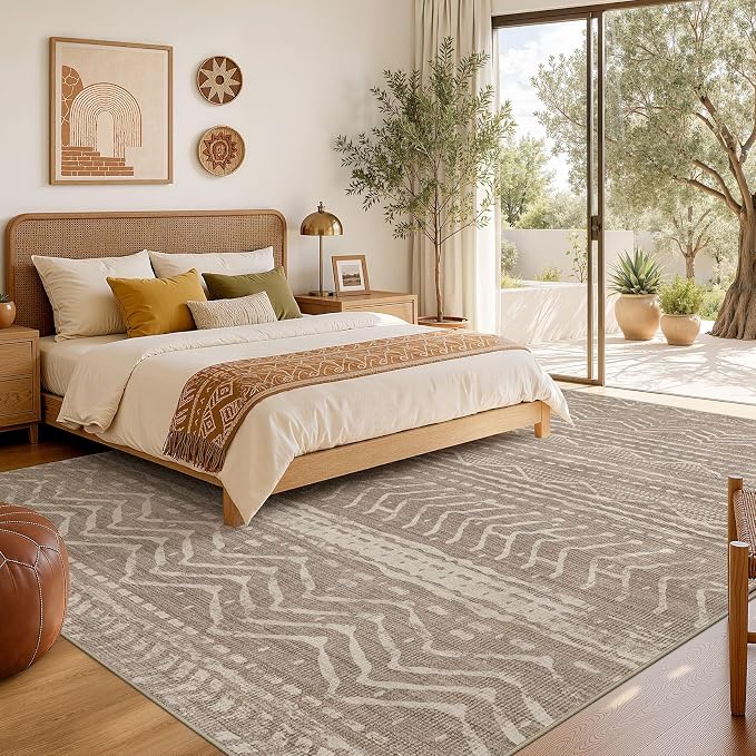Nakagishi Area Rug Living Room Rugs: 11x14 Large Soft Machine Washable Boho - Image 6
