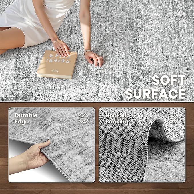 zesthome 5x7 Area Rugs, Modern Washable Rug, Non-Slip Rugs - Image 6
