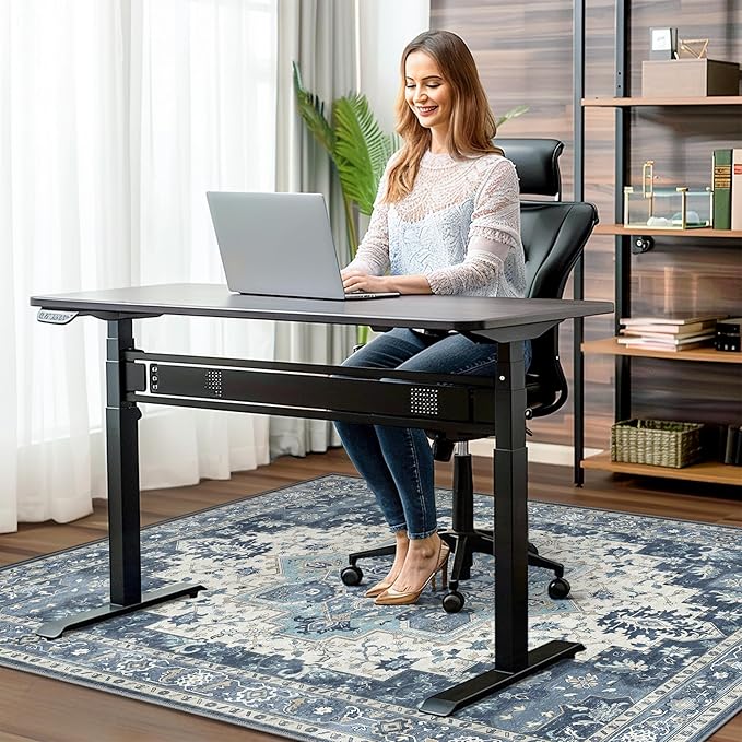 48"x72" Office Chair Mat for Hardwood Tile Floor, Under Desk Carpet Protector - Image 2