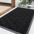 Smiry Front Door Mat Outside Entrance, Heavy Duty Sturdy Natural Rubber Doormat by Smiry